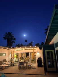 Full moon over Palm Springs