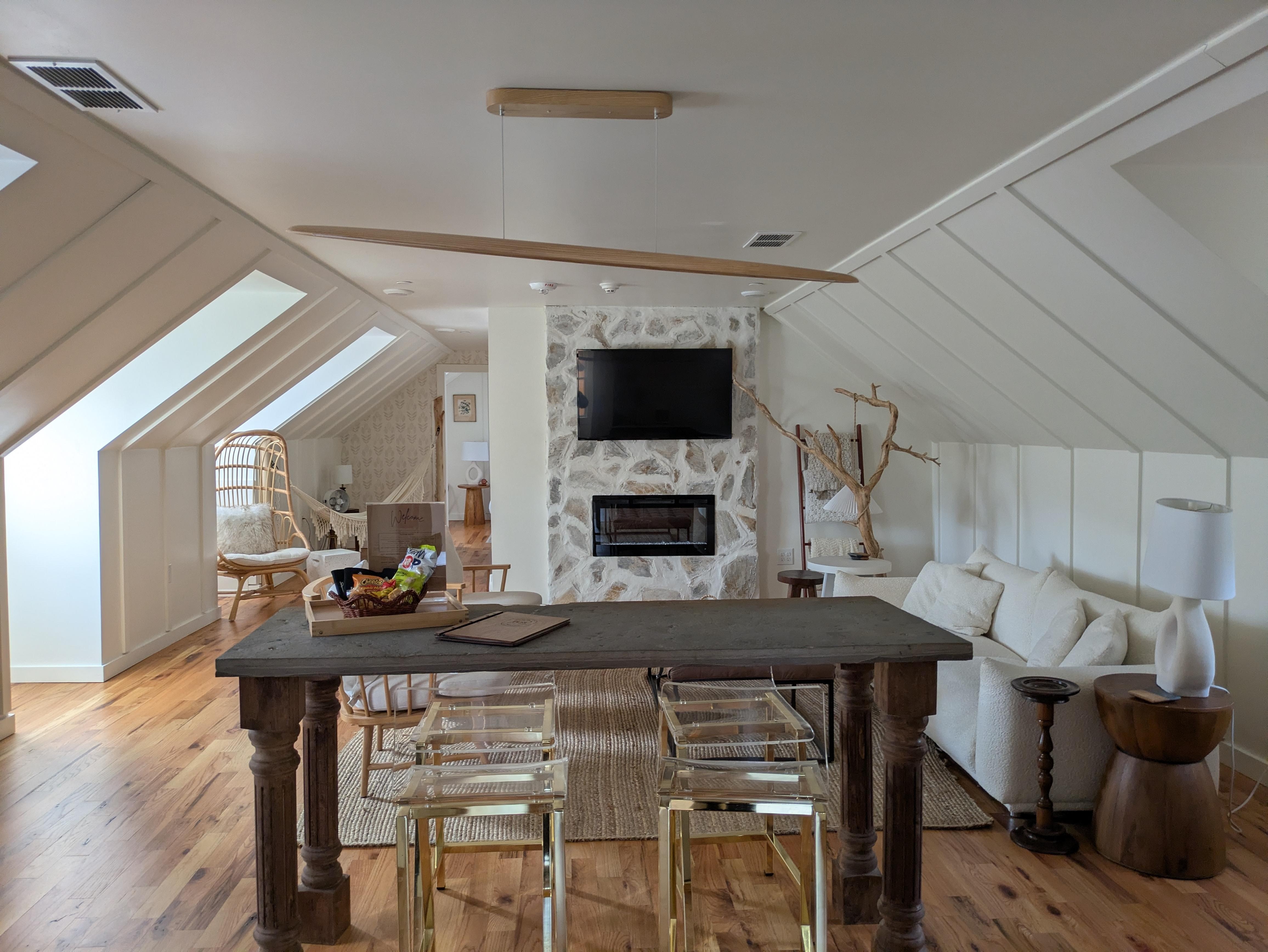 Kitchen and living area