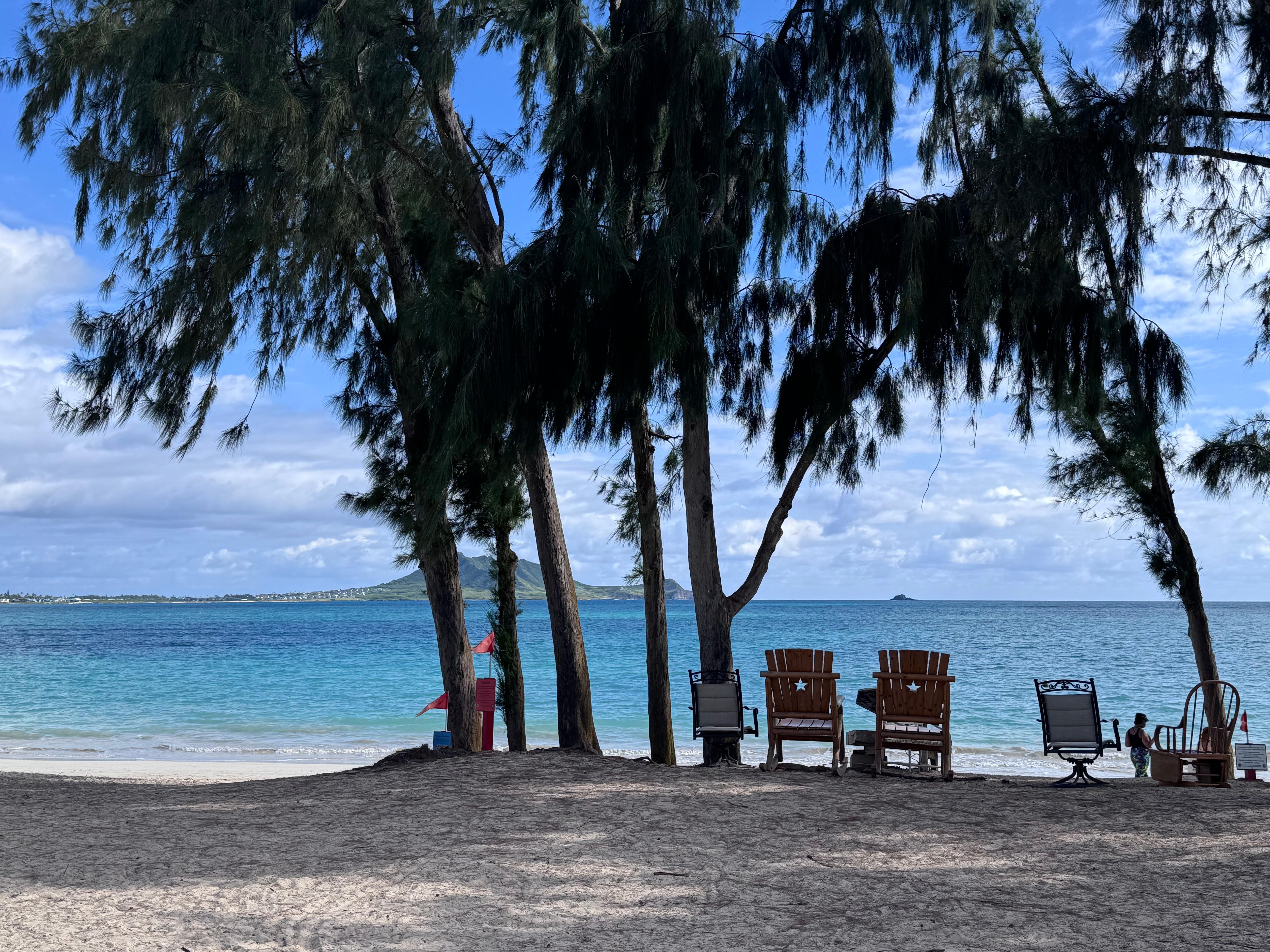 The entrance to the beach across from the house