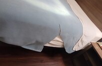 This was our dry rotted blanket to sleep with.