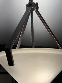 Every light fixture was coated in dust