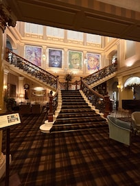The lobby and grand staircase