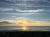 Sunrise directly off our deck