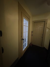 Door to upstairs exterior does not close
