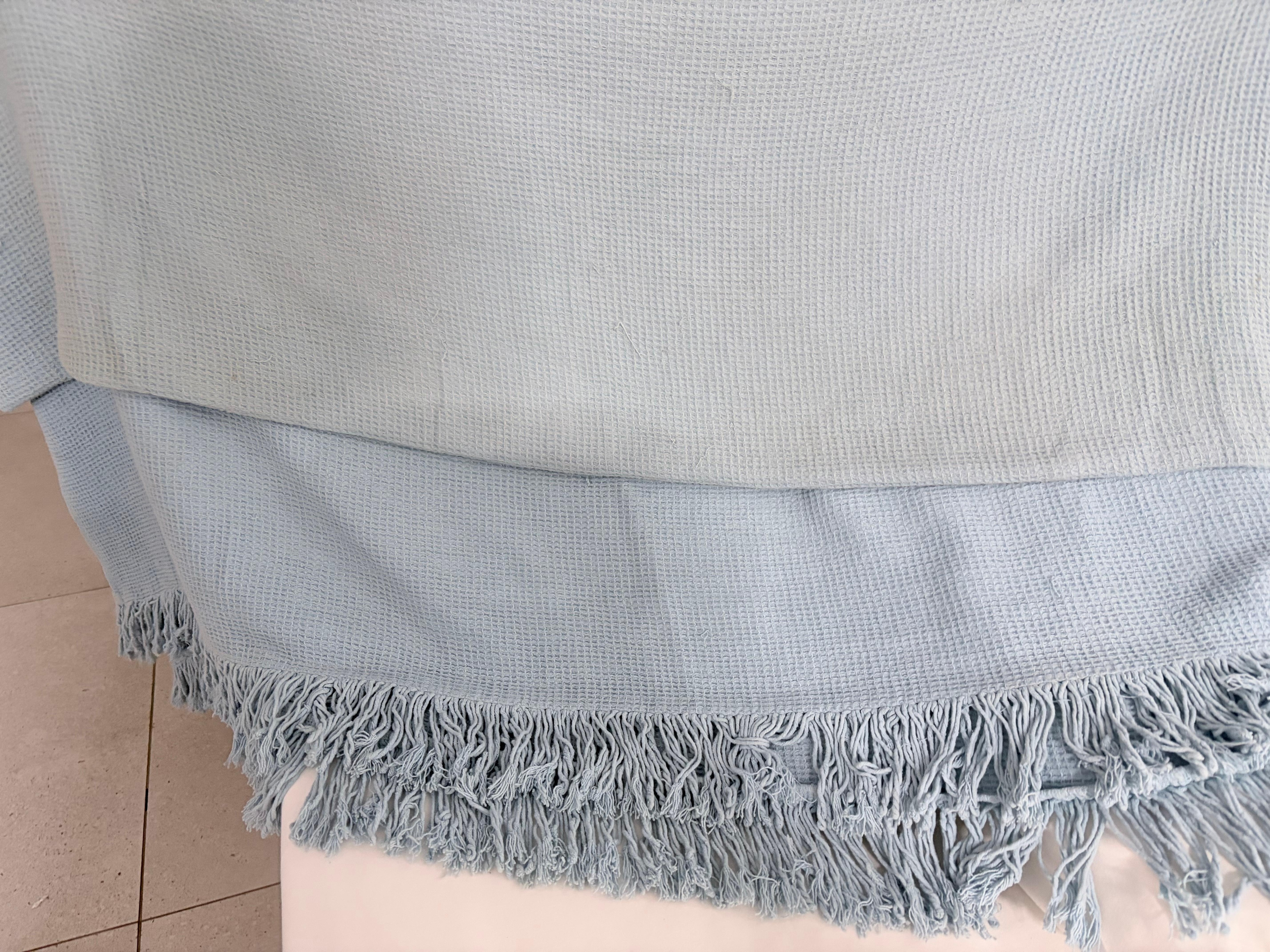 Bedding blankets dirty and pulled 