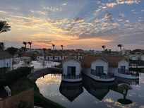 Bungalows vom Balkon Richtung El Gouna Downtown