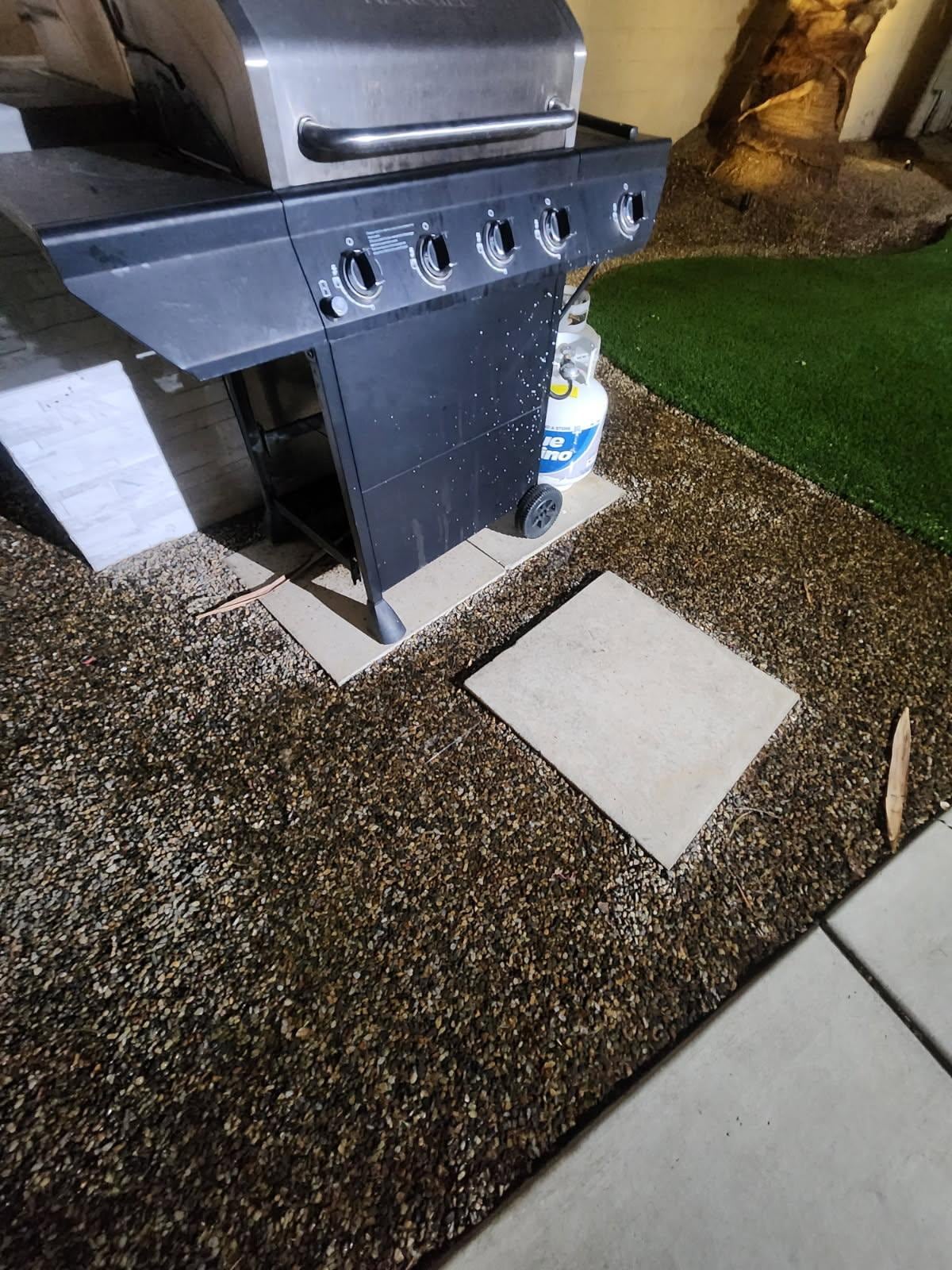 Puddling from sprinklers on too long 