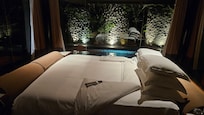 Beleuchtung in der Nacht vom Schlafzimmer aus