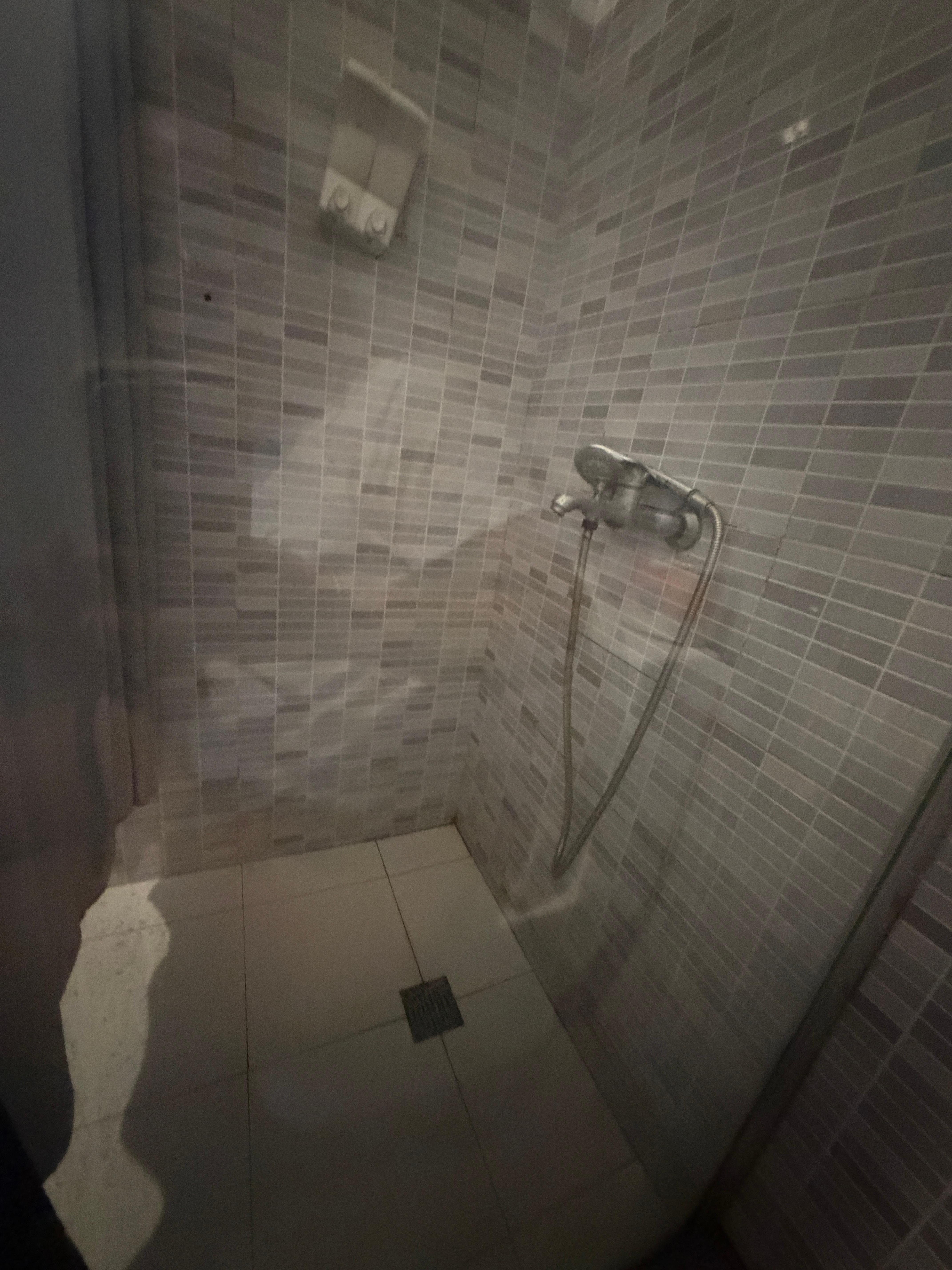 La regadera sucia y todo el baño huele a drenaje 