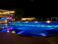 Pool at night
