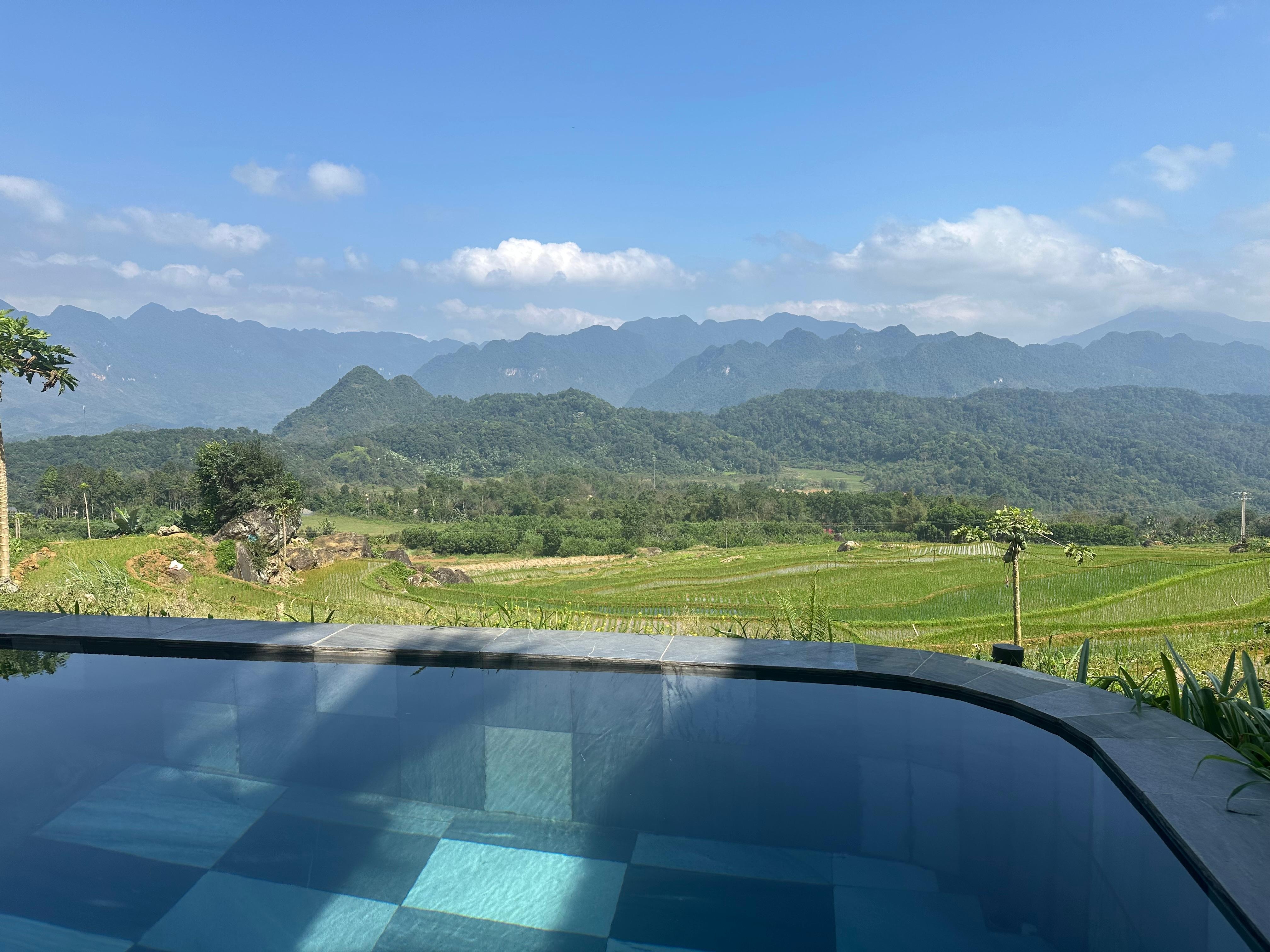 Our private pool/the view