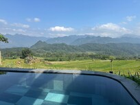 Our private pool/the view