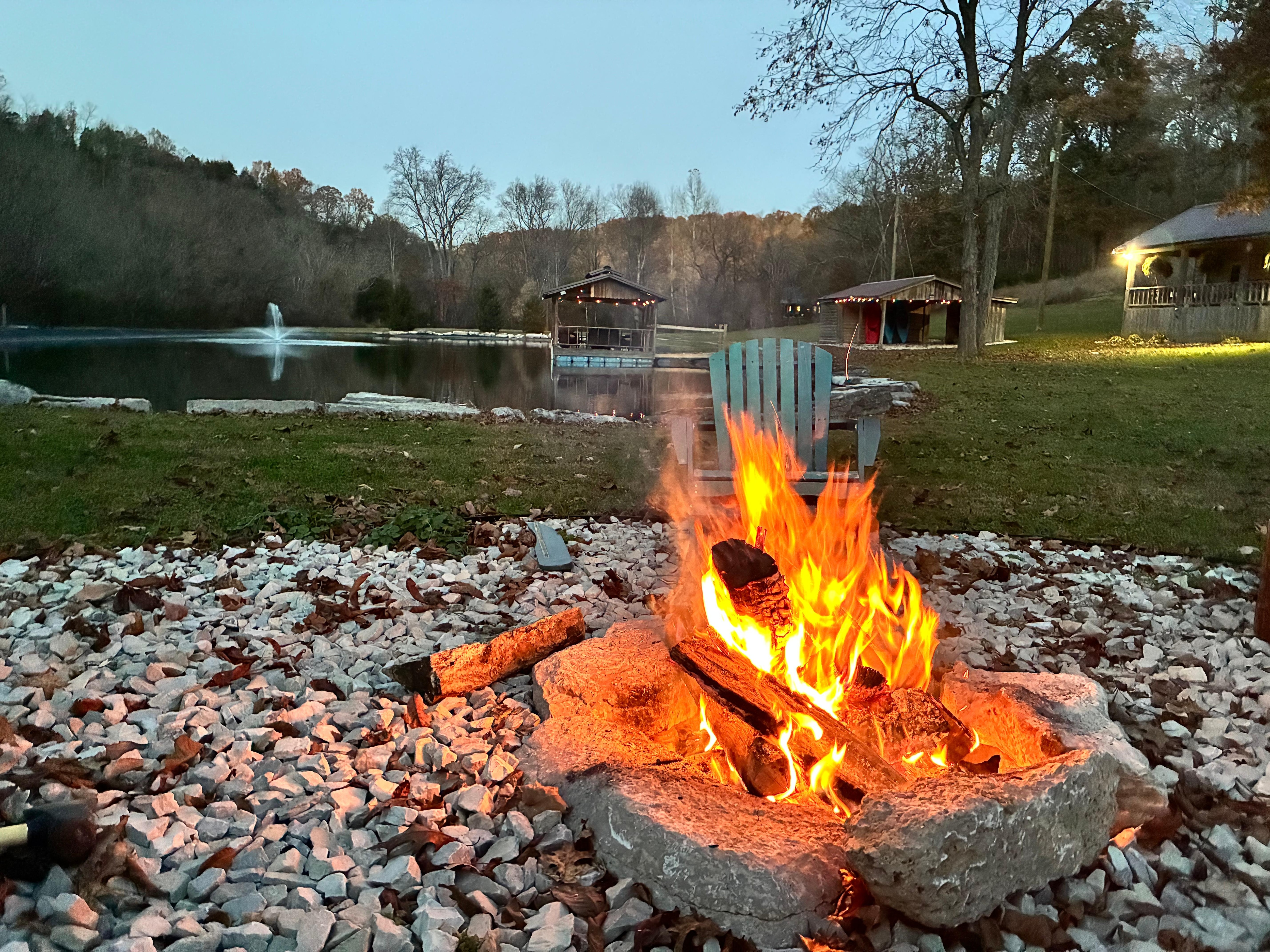 Firewood and smores sticks provided by the hosts! 