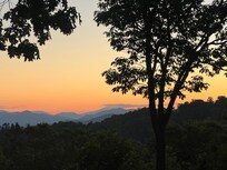 Sunset view from cabin
