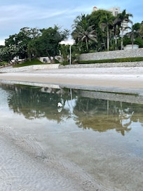 Nice beach across from hotel