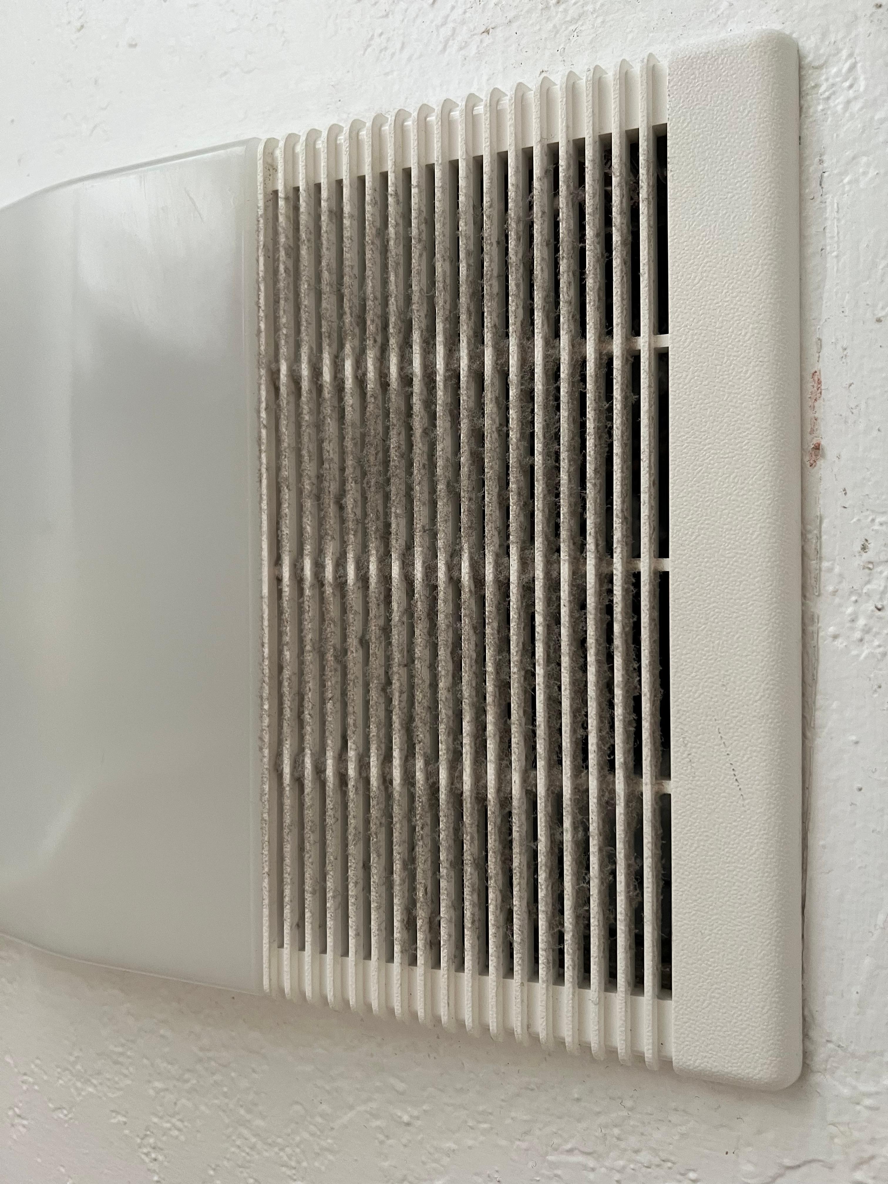 Bathroom vents should have been cleaned.