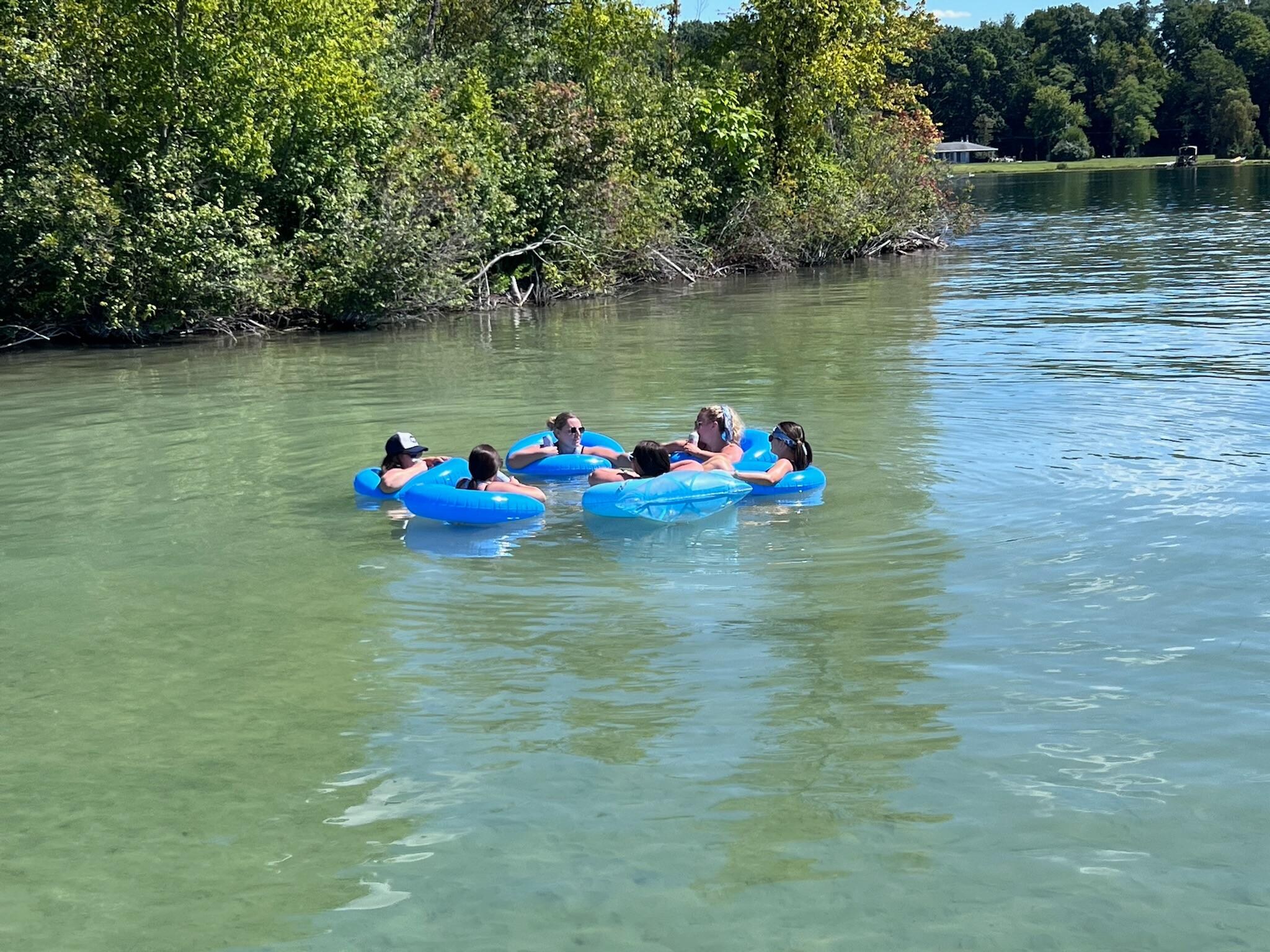 Relaxing by the island 