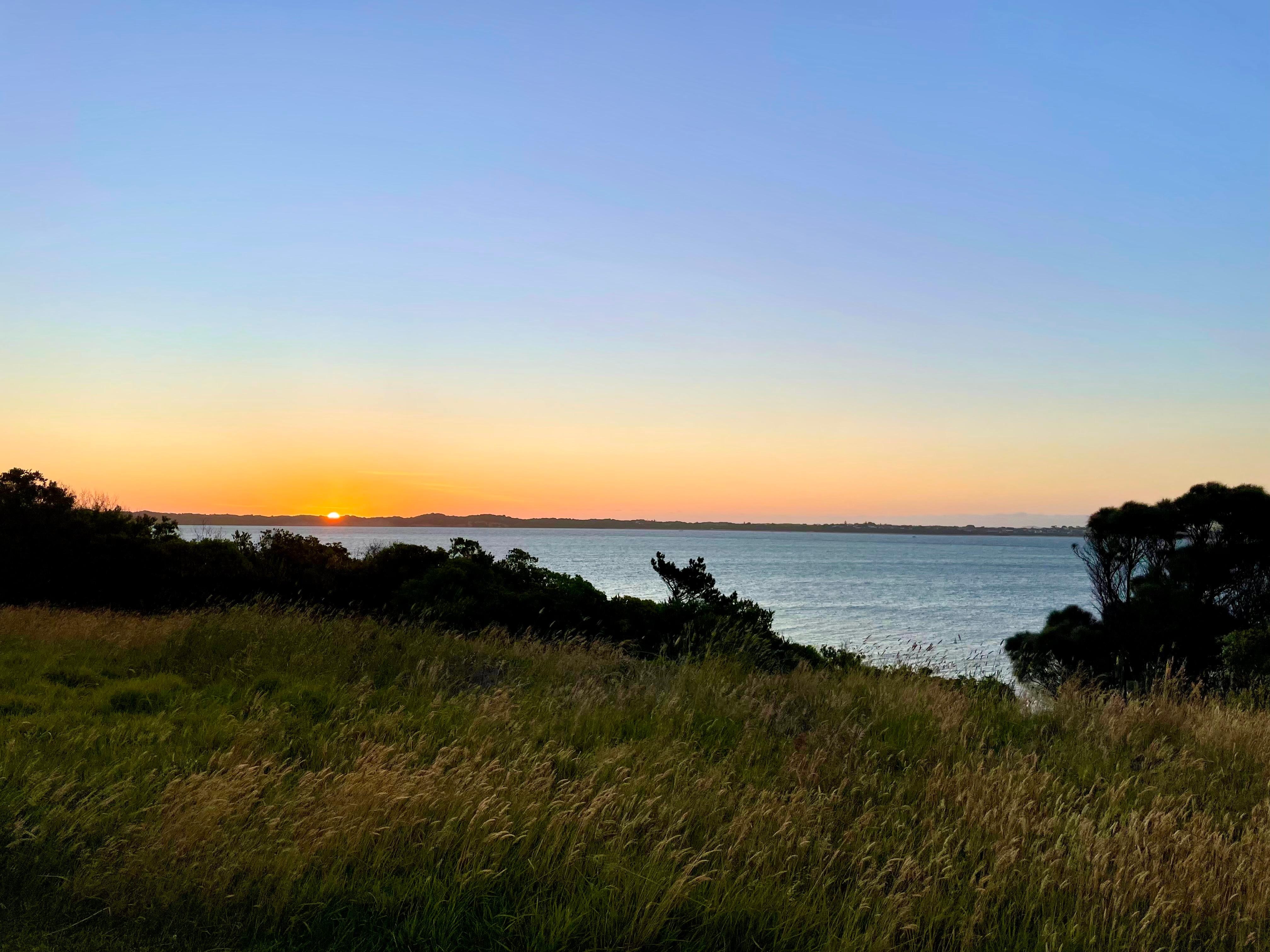 Sunset view minutes from the house.