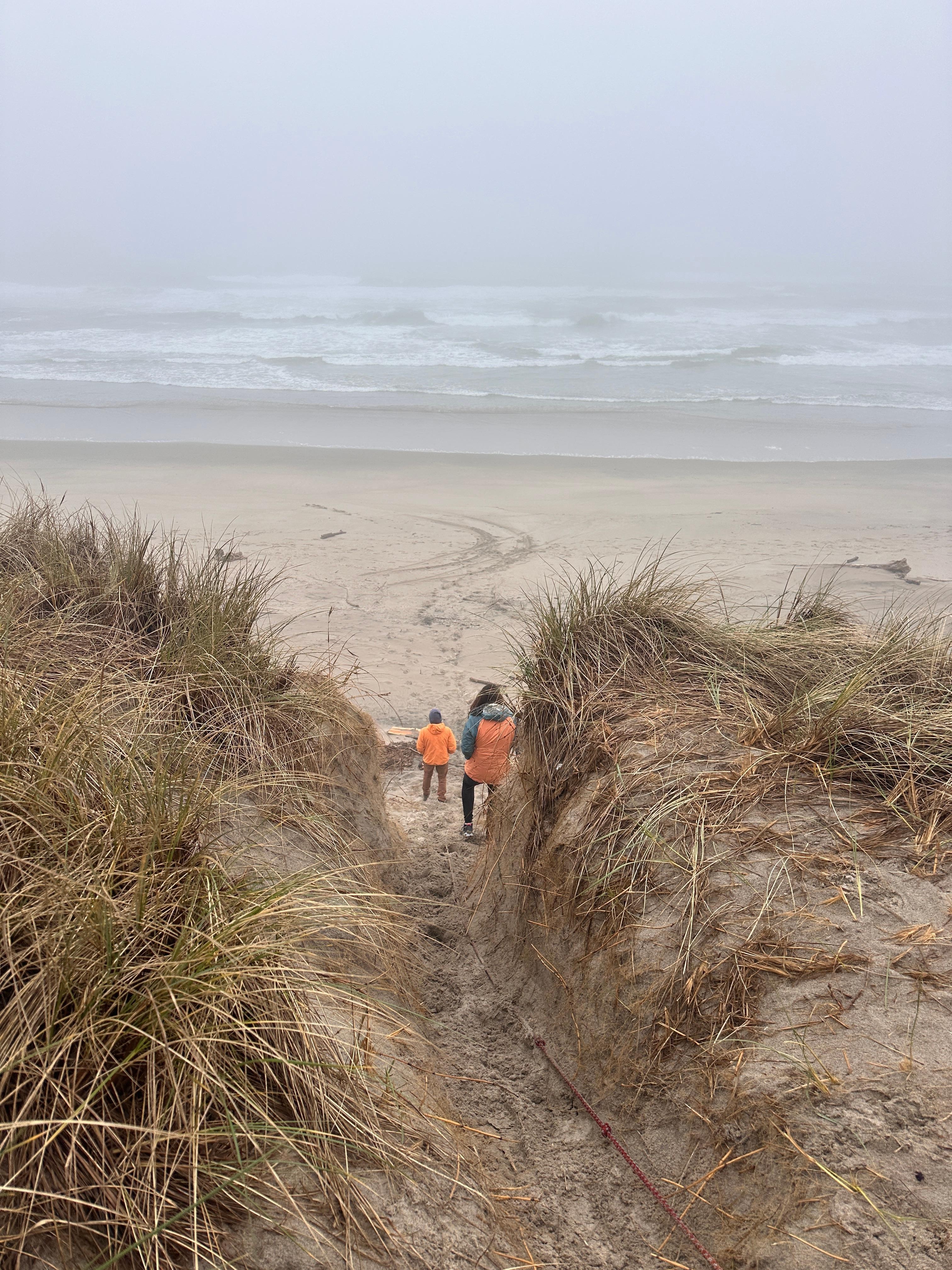 It’s a steep climb up and down to the beach!