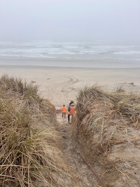 It’s a steep climb up and down to the beach!