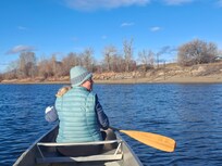 Canoeing the Thompson river.