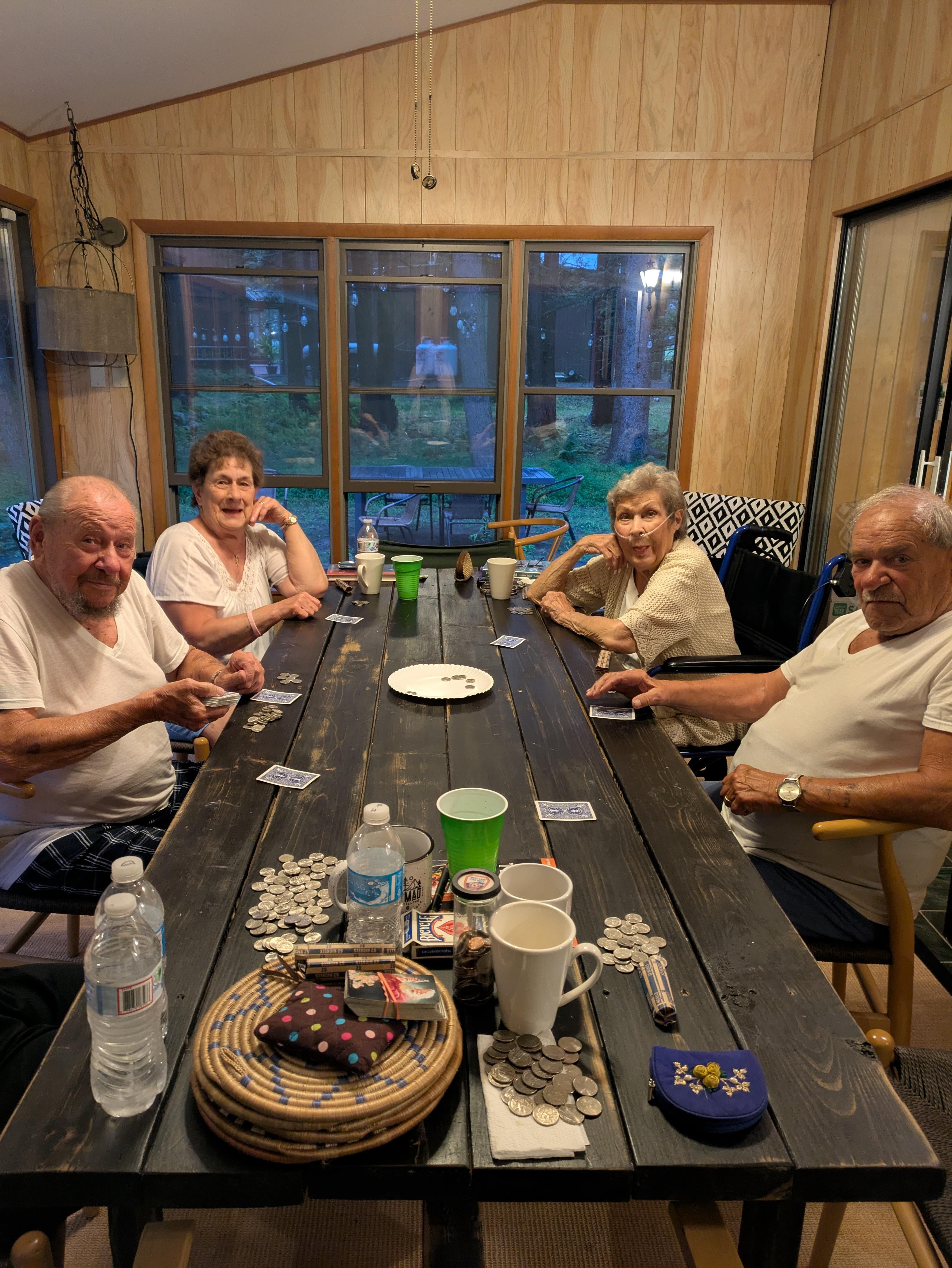 My beautiful family in the screen room. 