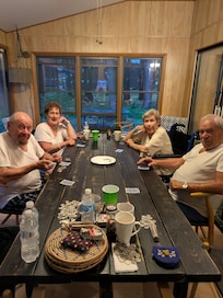 My beautiful family in the screen room.