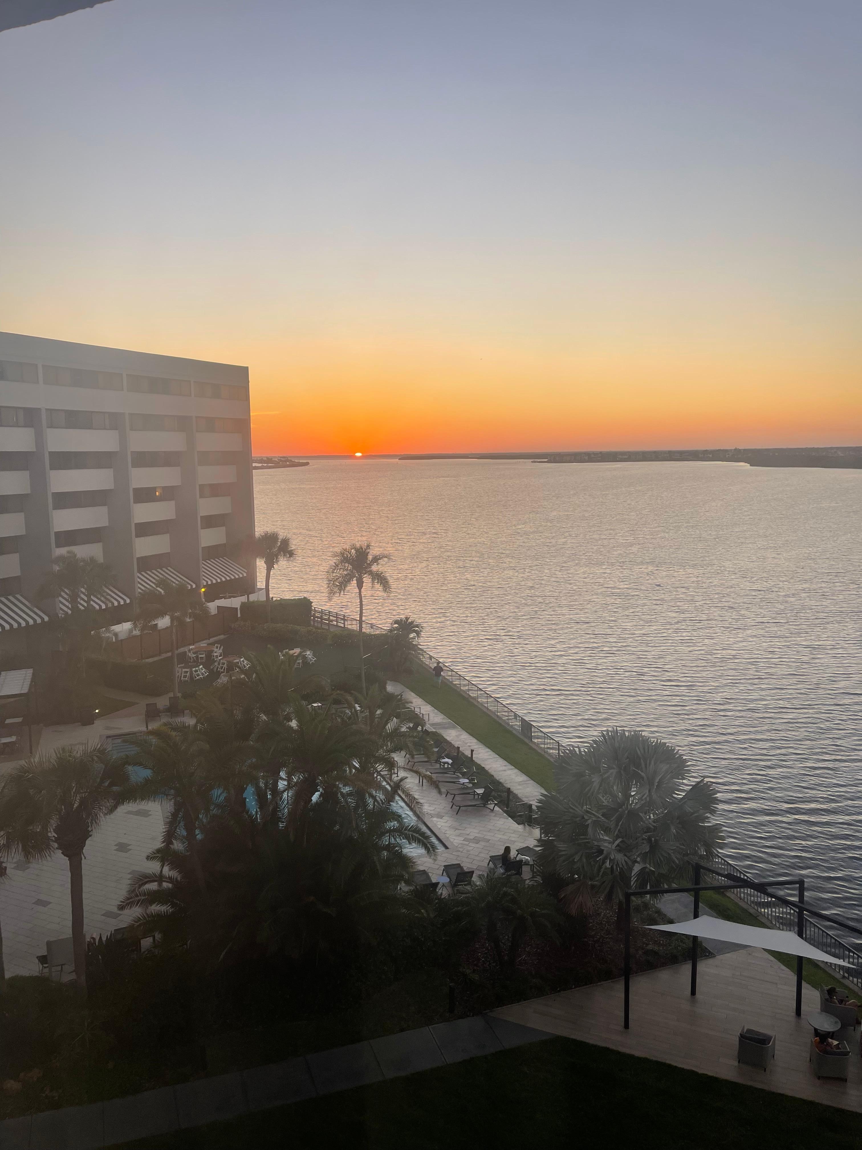 Sunset from fifth floor 