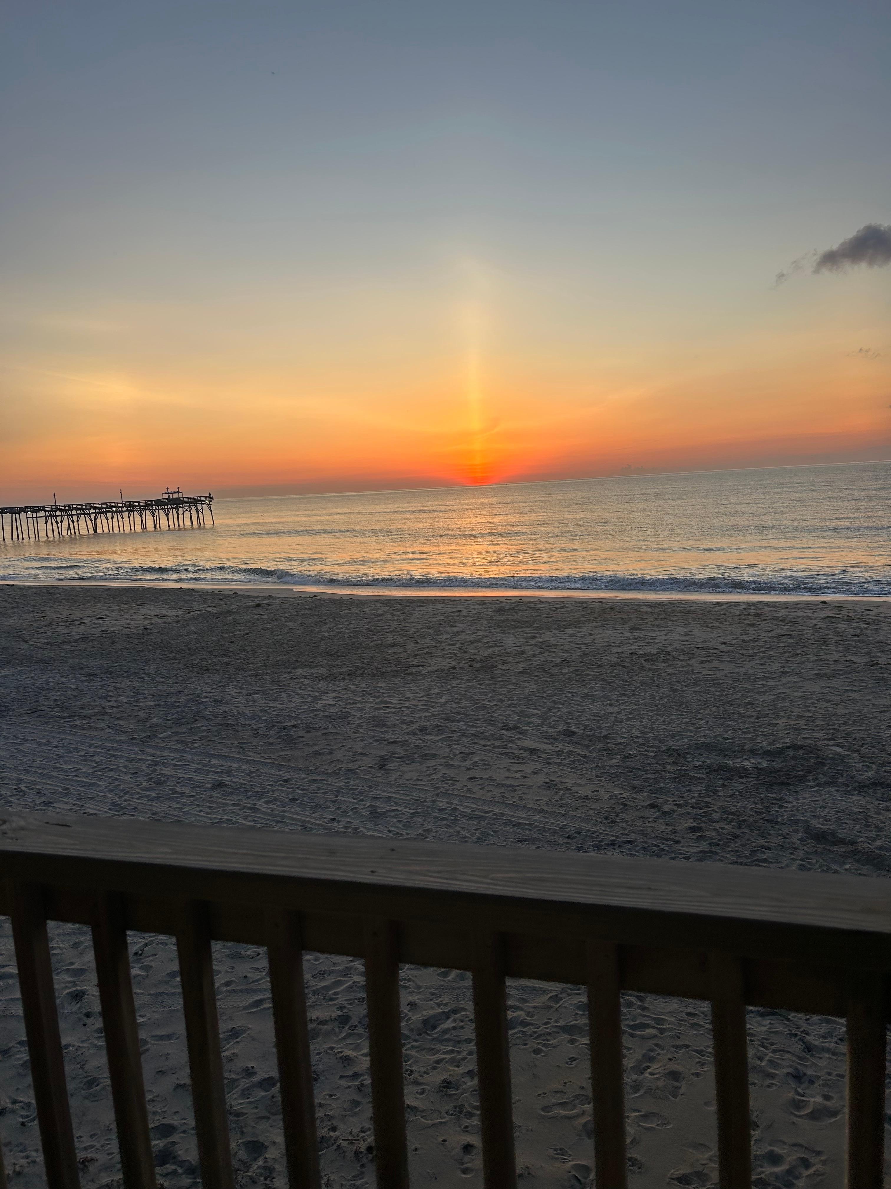 Sunrise on our last morning 