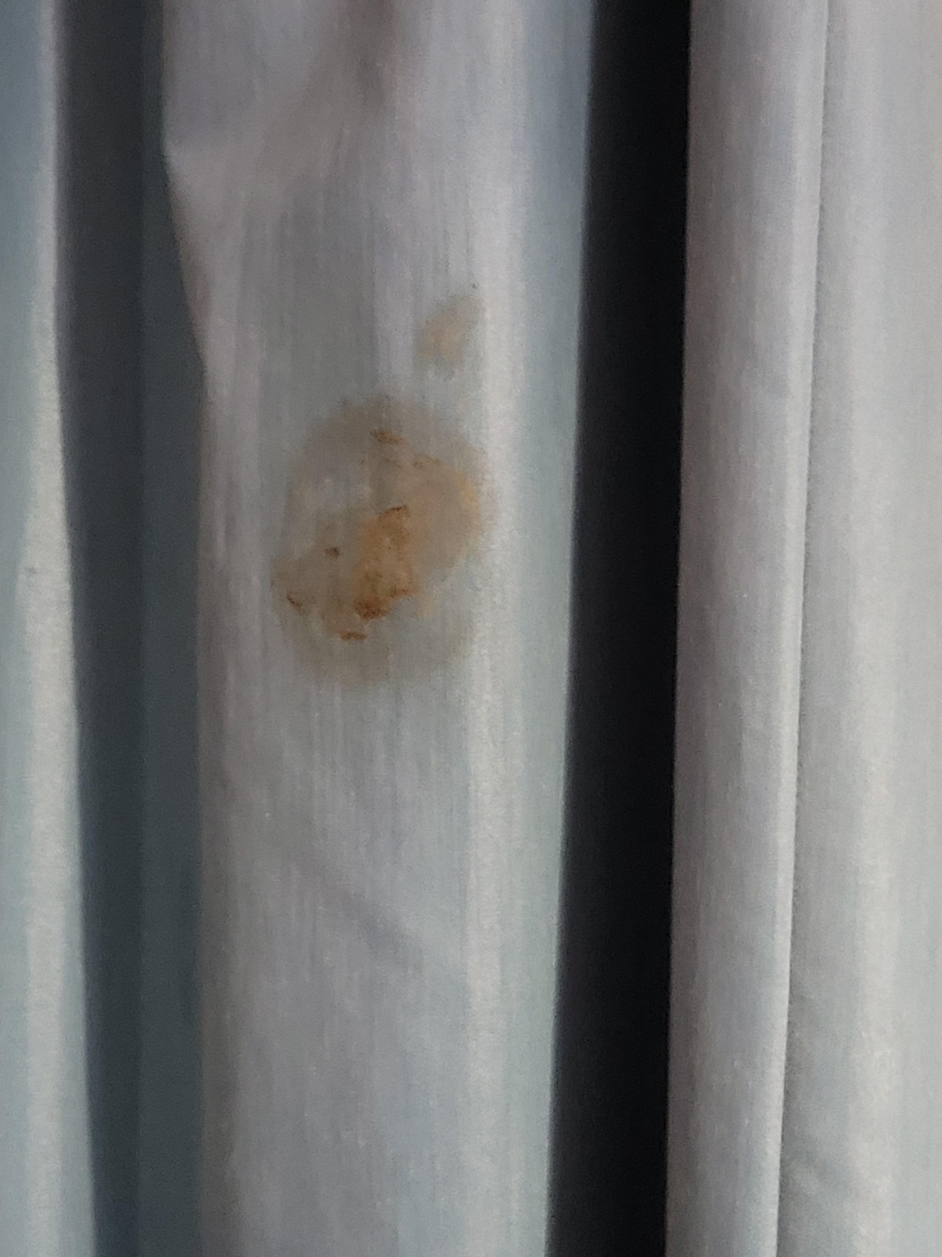 I believe this was blood, I reported this and I never received a return call or even an apology.  