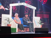 On stage with Clay Cooper… “Just a Swinging”.