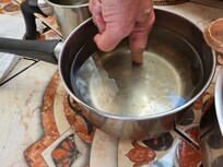 This is how much water accumulated in 1 pot after 2 big rainstorms!