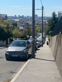 View from top after climbing cardiac hill- hospital located across the street