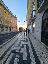 The eighborhood. This was taken early Sunday morning. It's a beautiful, safe area, footsteps away from restaurants, premium shopping areas, public transportation, and tourist attractions.