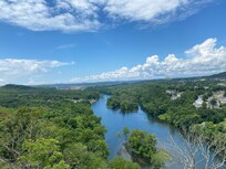 View of Lake Taneycomo looking toward the dam
