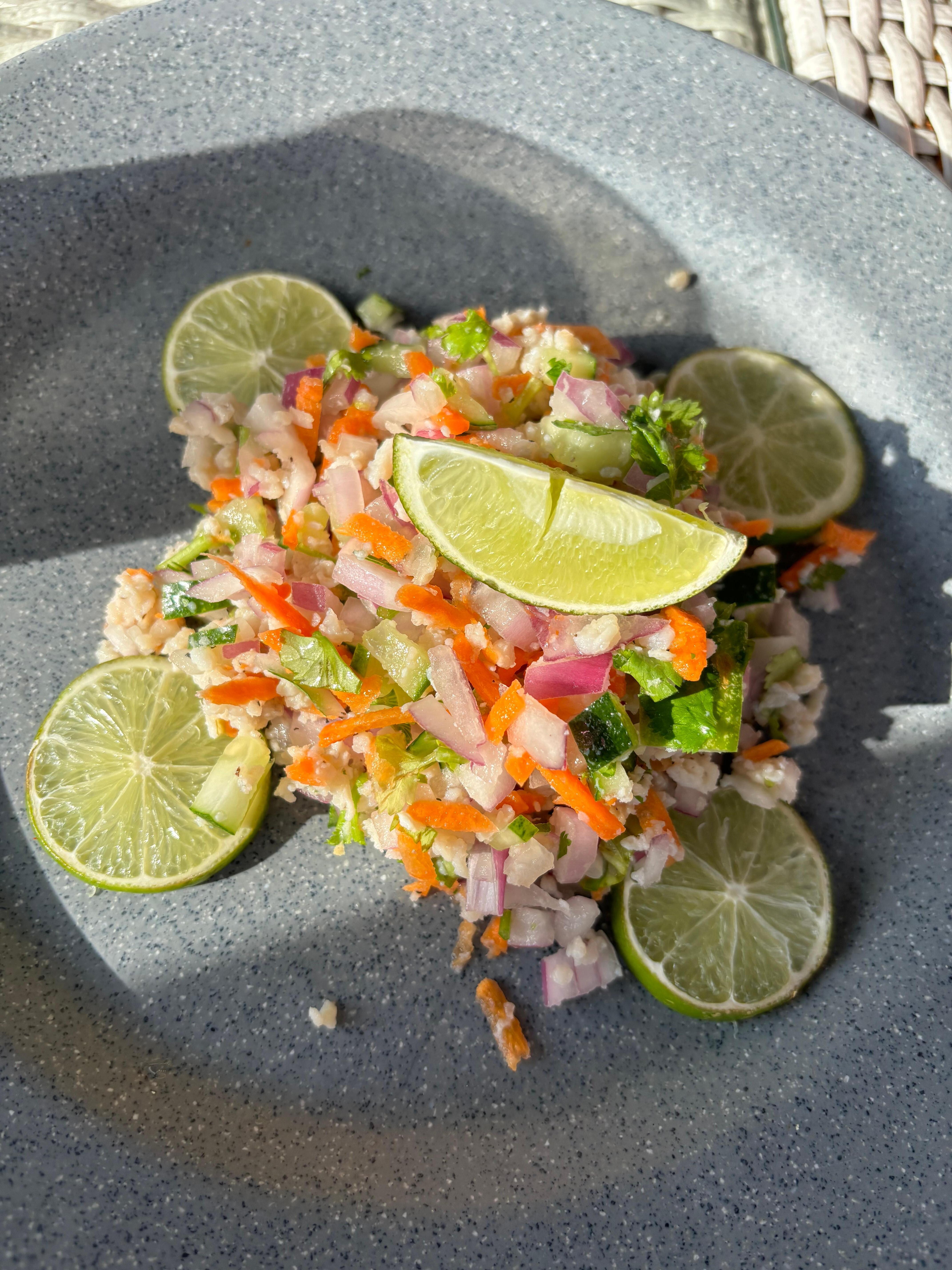 Ceviche, good. 