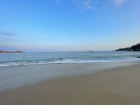 Beach behind condo
