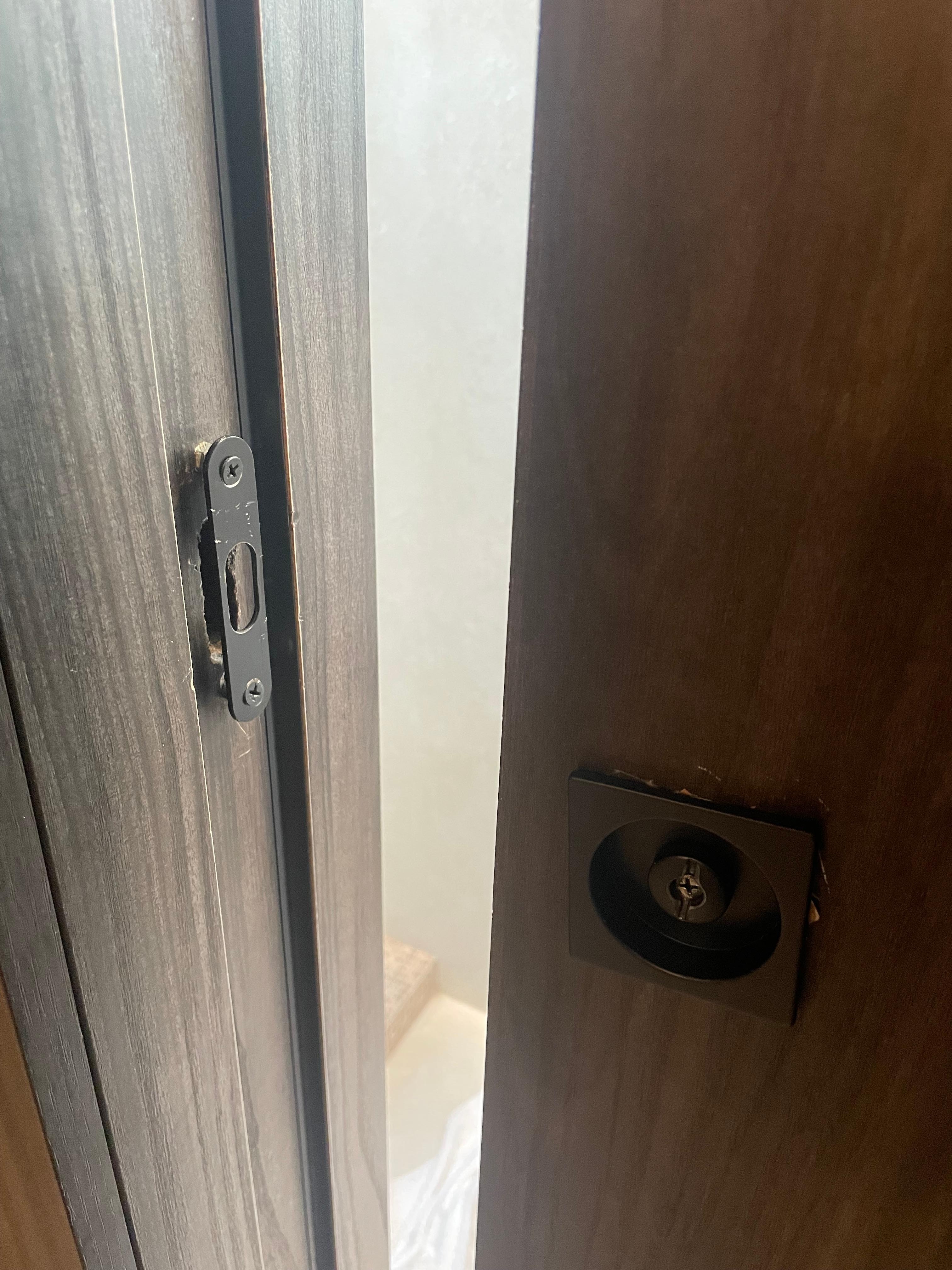 Particolare porta serratura inguardabile