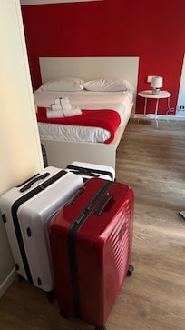 Our room match our luggage.