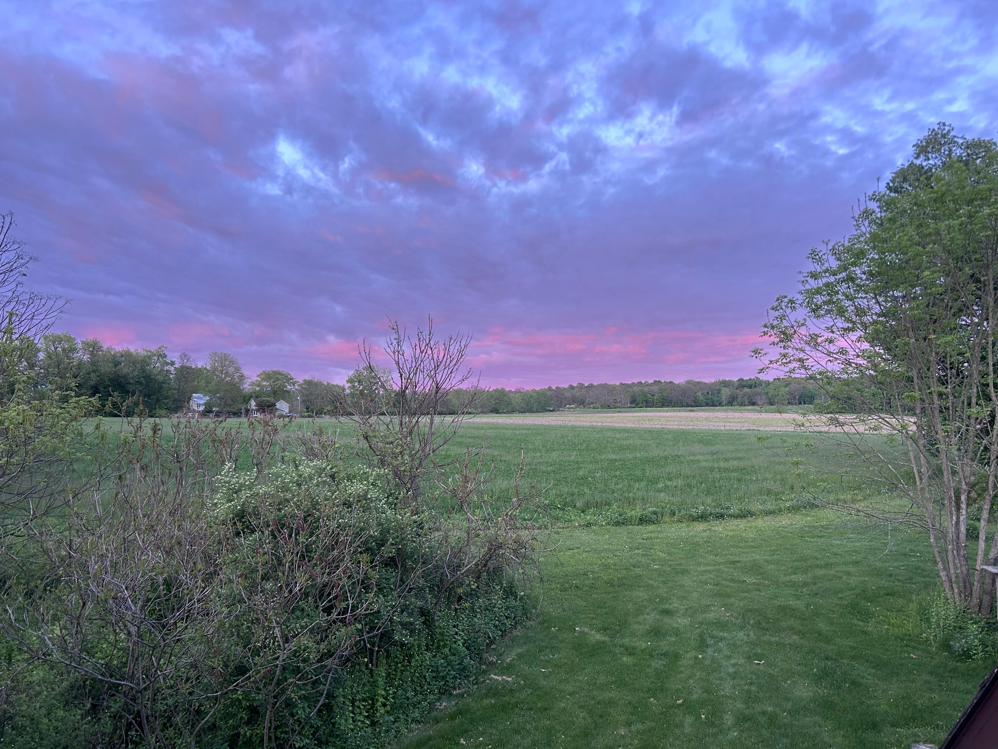 Sunset view from the upper deck. 