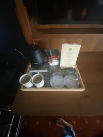 Free Coffee, the lobby coffee is an extra cost
