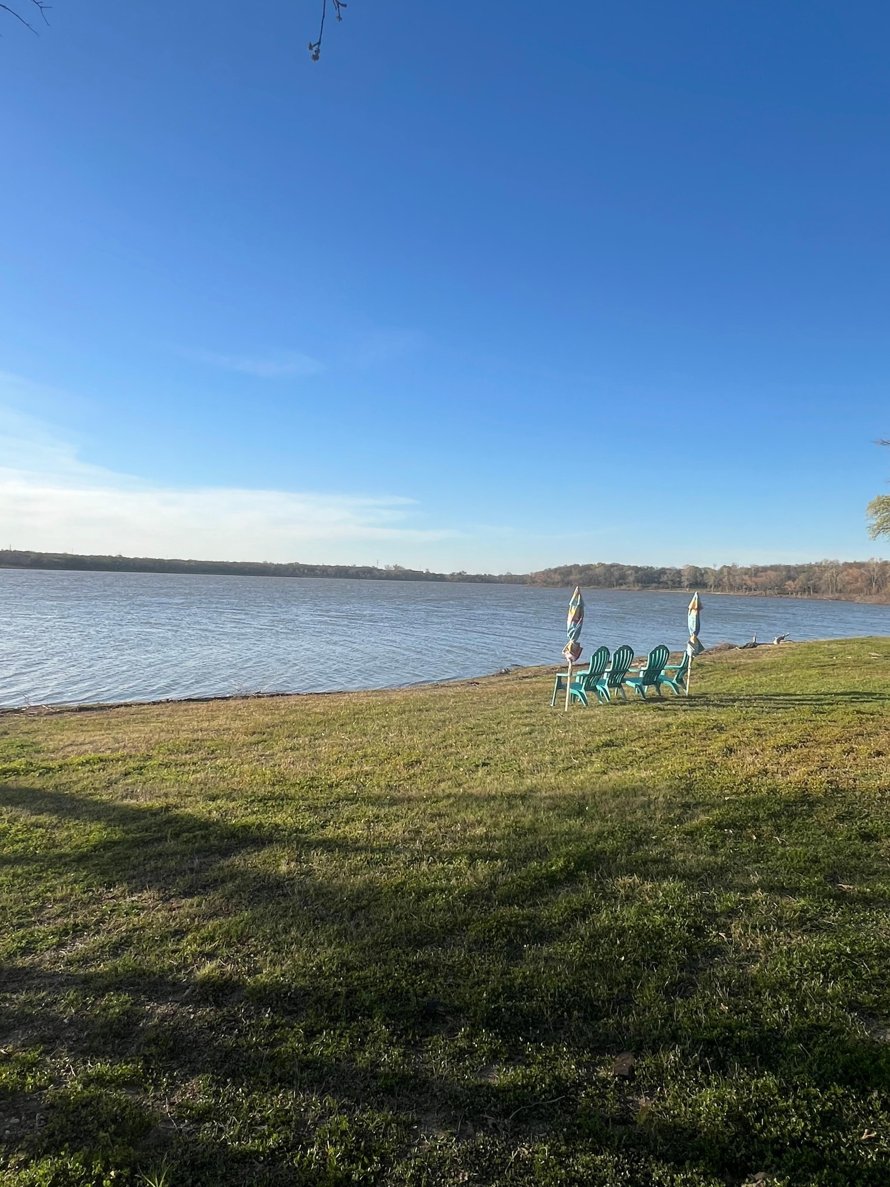 Our view right before sunset.