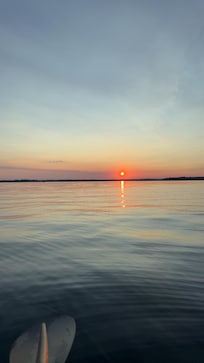 A photo of the sunset on Deer Lake.