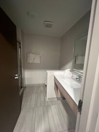 Bathroom was beautiful done and very clean
