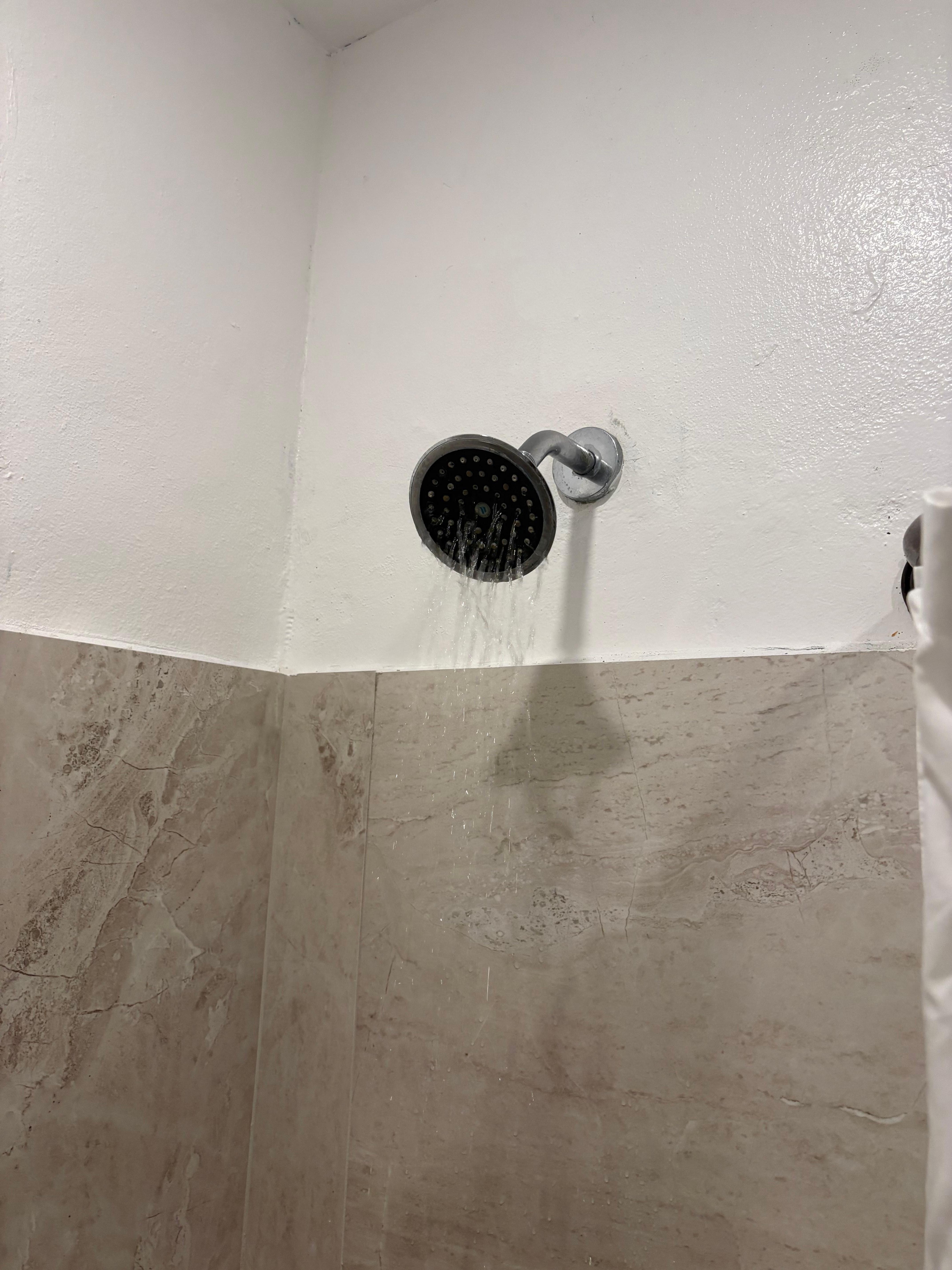 This is what the water looked like turned on.