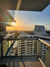 Sunset view from the 19th floor.