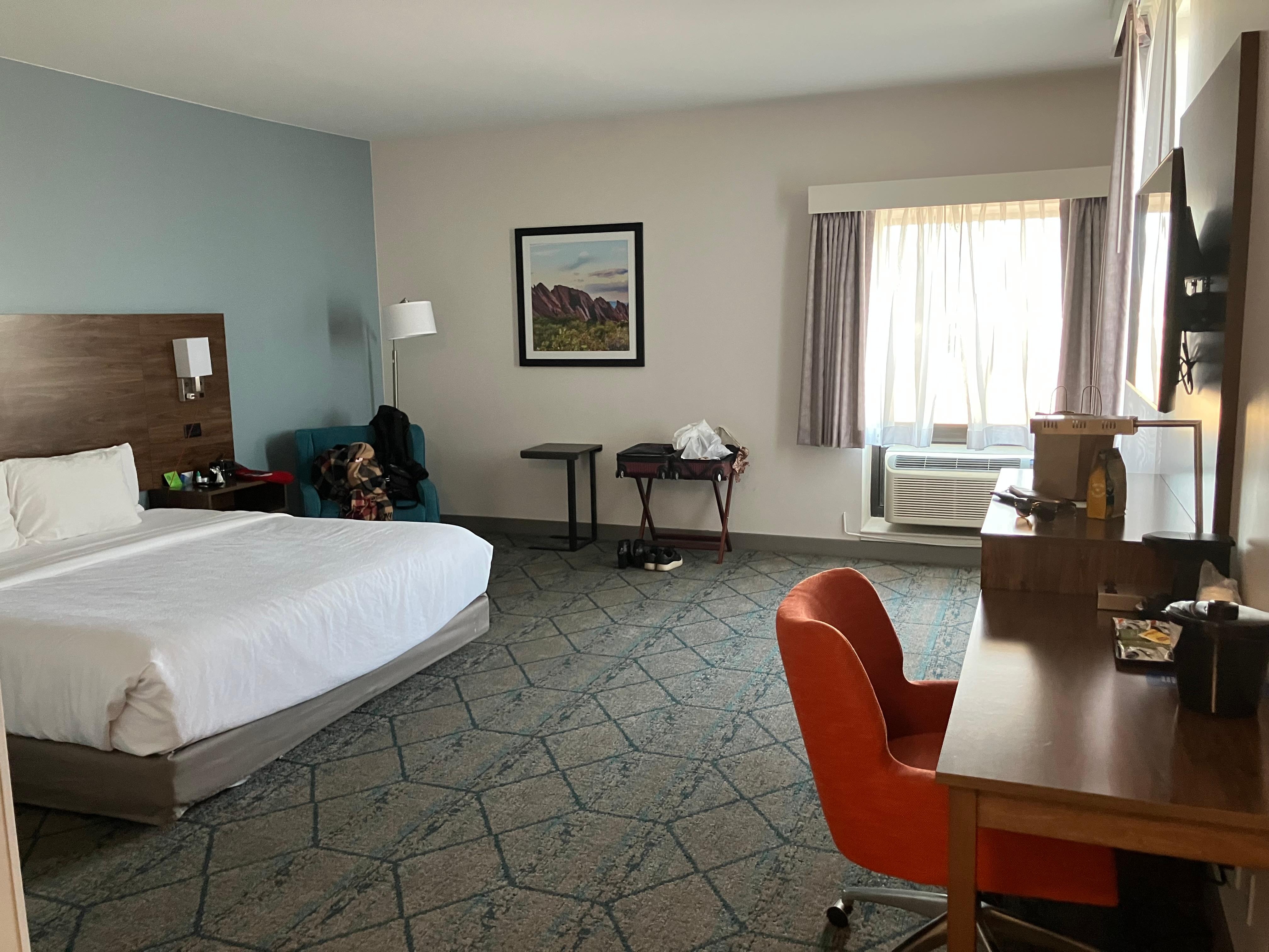 Love the big King bed! Also, super comfy