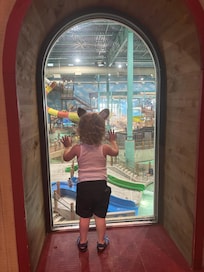 View to the water park