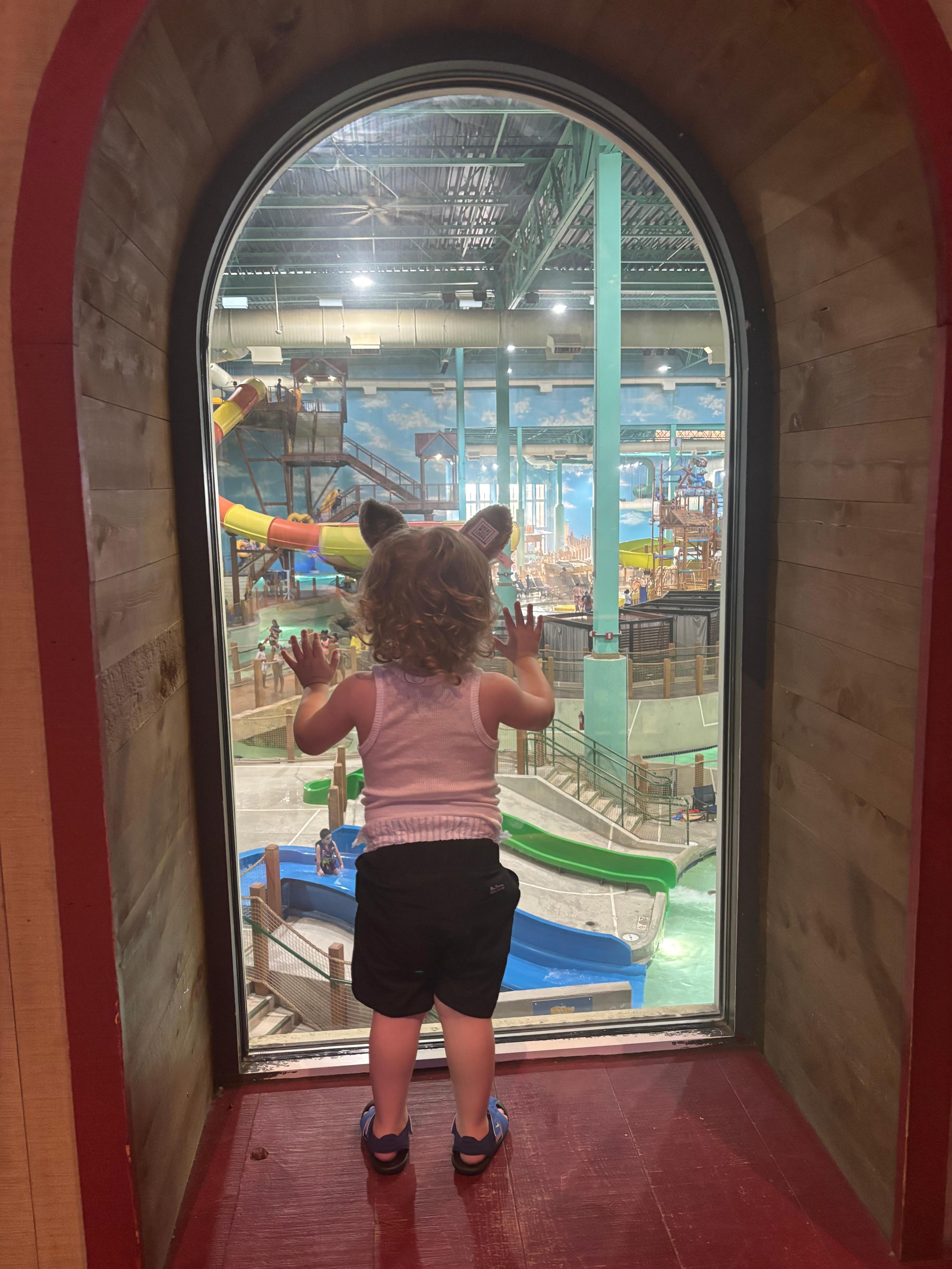 View to the water park