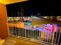 Nice view but had purchased (and paid more for) 1st floor patio with direct access to the pool - it was to bushes, no pool view.